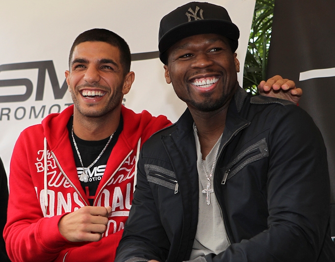 (L-R) Billy Dib and 50 Cent