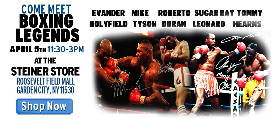 Meet Boxing Legends Tyson, Holyfield, Duran, Leonard, & Hearns at the