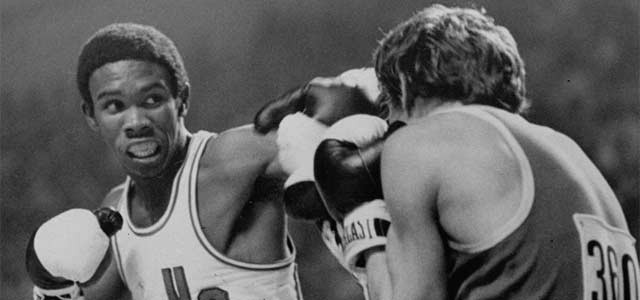 Howard Davis, Jr boxing at the Olympics