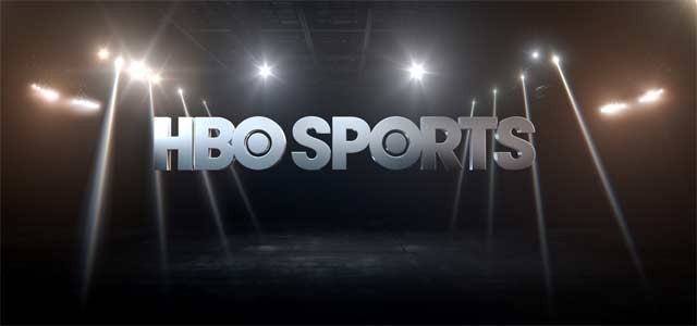 HBO Sports logo with spotlights