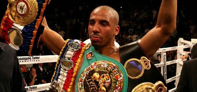 Andre Ward with Championship Belts