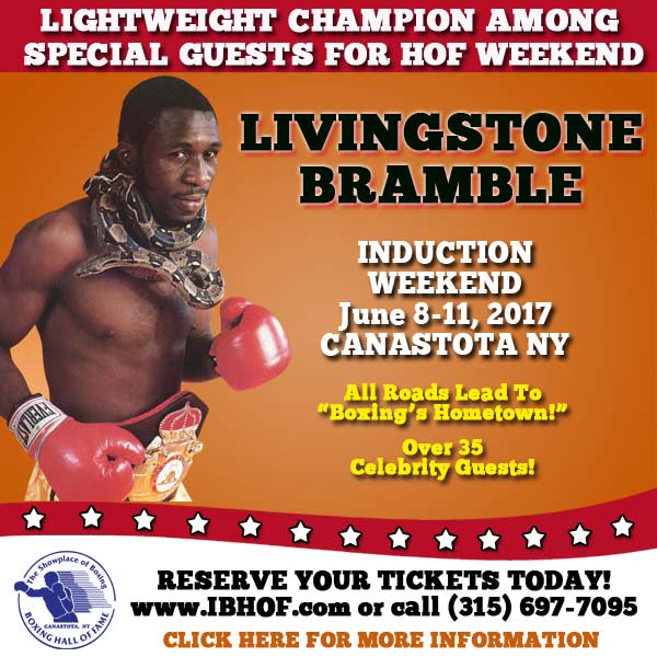 Bramble Special Guest at IBHOF Induction Ceremony 2017