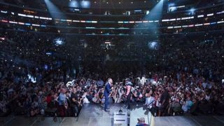 Mayweather-McGregor Presser LA Arena shot