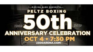 Peltz Boxing 50th Anniversary Banner