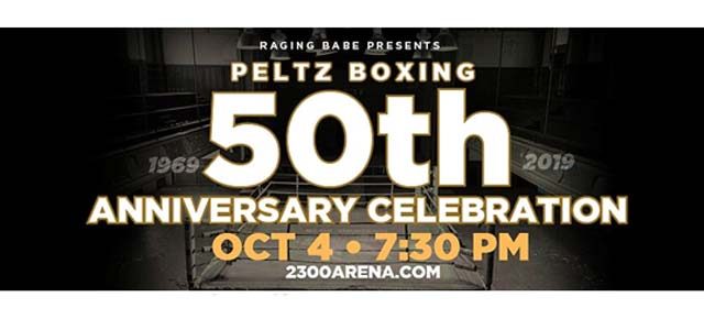 Peltz Boxing 50th Anniversary Banner