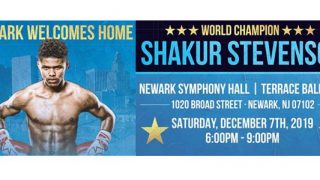 Shakur Stevenson in Newark Symphony Hall