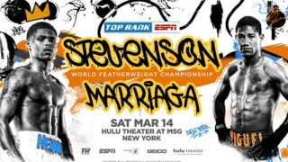 Stevenson vs Marriaga promo banner
